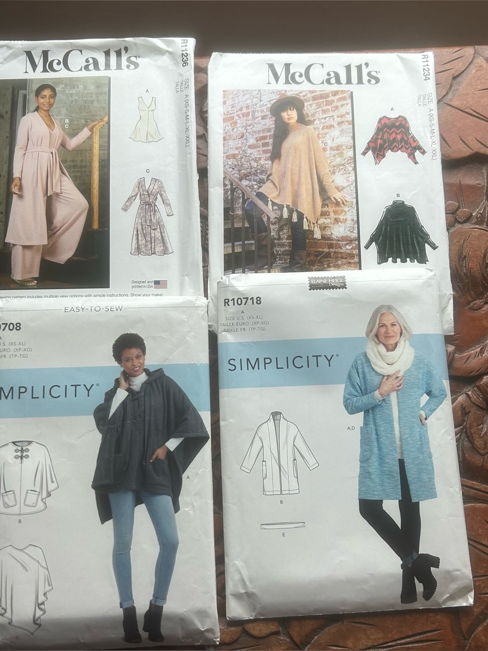 Simplicity and McCalls Patterns set of 4